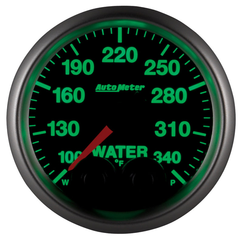 Autometer Elite 52mm 100-340 Deg F Water Temperature Peak and Warn Gauge w/ Electronic Control
