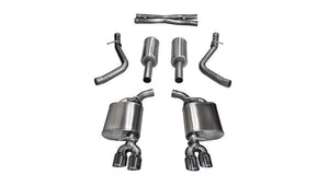Corsa 15-16 Dodge Challenger Xtreme Cat-Back Dual Rear Exit with Twin 3.5in Polished Pro-Series Tips