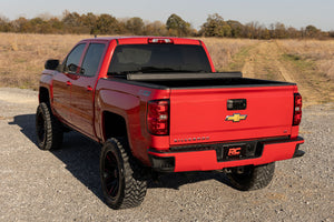 Rough Country Hard Tri-Fold Flip Up Bed Cover | Chevy/GMC 1500/2500HD/3500HD (14-19)