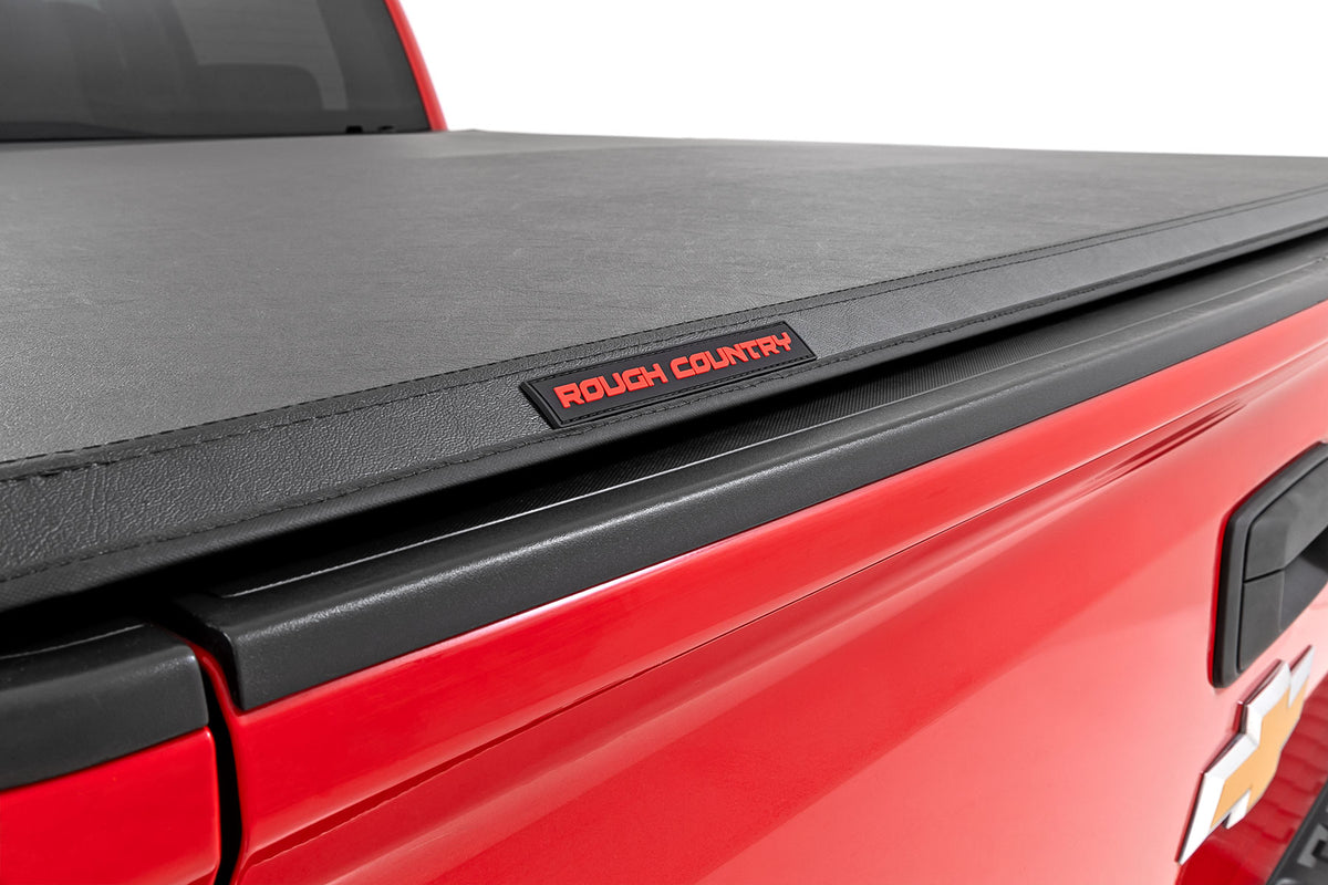 Rough Country Soft Tri-Fold Bed Cover | Chevy/GMC 1500/2500HD/3500HD (14-19 & Classic)