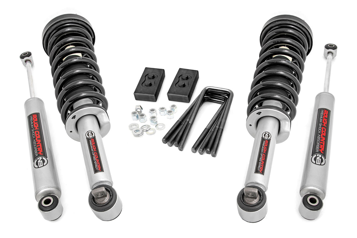 Rough Country 2 Inch Lift Kit Lifted Struts | Ford F-150 4WD (2014-2020)