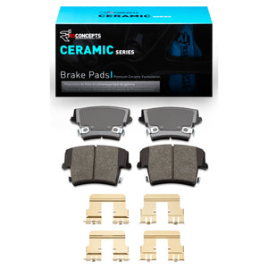 R1 2005-2023 Chrysler 300 Rear R1 Ceramic Pads & Hardware Kit