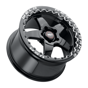 Weld S904 17X10 Ventura Drag Beadlock 5X120 ET45 BS7.15 Gloss Black MIL