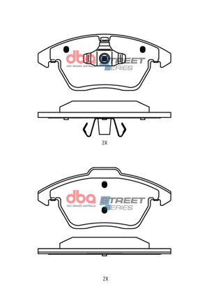 DBA 13-24 Scion FR-S (w/292mm Front Rotor) Front Street Series Brake Pads