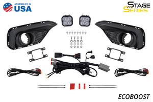 Diode Dynamics 2028 Ford Mustang EcoBoost SS3 Add-On Fog Lamp Kit Yellow Pro