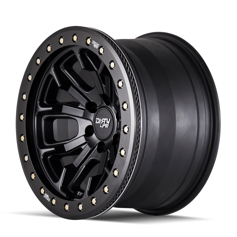 Dirty Life 9303 DT-1 20x9 / 6x135 BP / 12mm Offset / 87.1mm Hub Matte Black Wheel - Beadlock