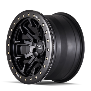 Dirty Life 9303 DT-1 17x9 / 5x127 BP / -12mm Offset / 78.1mm Hub Matte Black Wheel - Beadlock