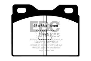 EBC 76-85 Porsche 924 2.0L Bluestuff Front Brake Pads