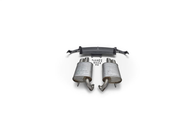 Ford Racing 2013-2014 Mustang GT Axle Back QUAD TIP Mufflers with Rear Lower VALENCE