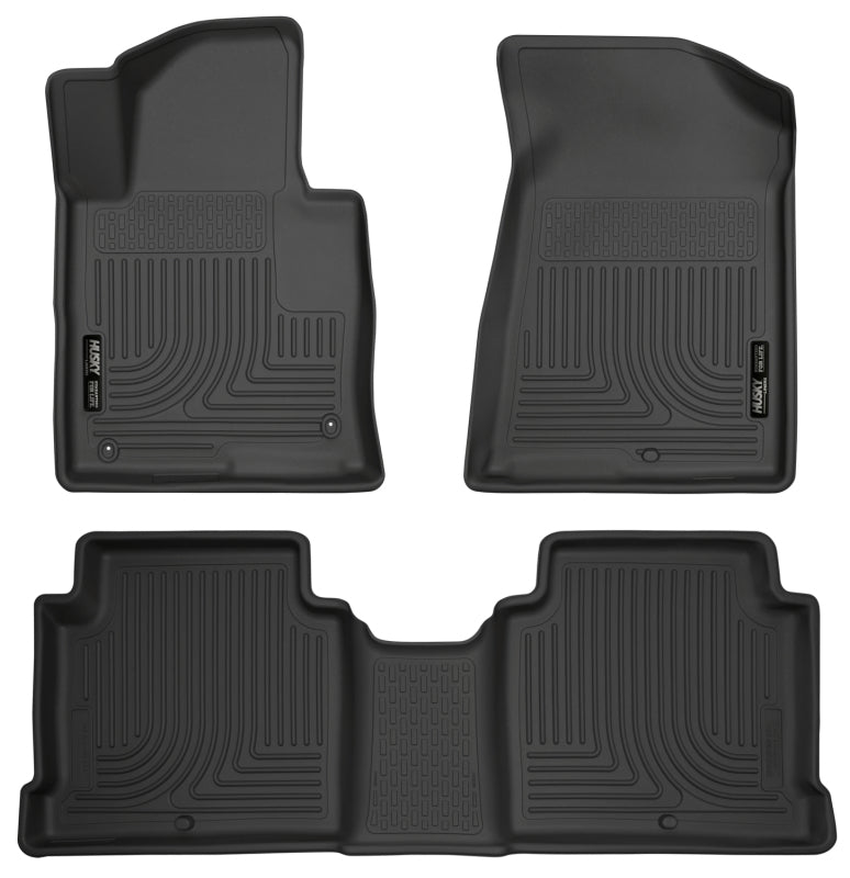 Husky Liners 2026 Hyundai Palisade WeatherBeater Front & 2nd Row Floor Liners - Black
