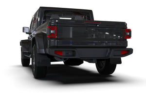 Rally Armor 19-26 Jeep JT Gladiator (Mojave/Rubicon) Black Mud Flap w/Army Green Logo