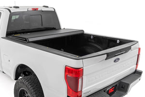 Rough Country Hard Tri-Fold Flip Up Bed Cover 6'10