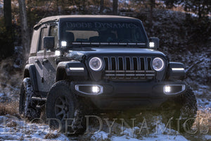 Diode Dynamics 18-21 Jeep JL Wrangler/Gladiator Cowl Mount LED Bracket Kit