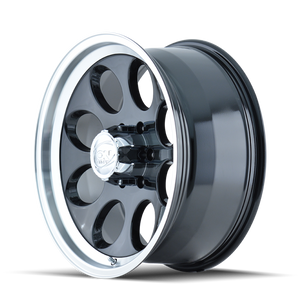 ION Type 171 17x9 / 5x114.3 BP / 0mm Offset / 83.82mm Hub Black/Machined Wheel