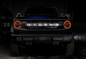 Oracle 2021 Ford Bronco DRL Upgrade w/ Halo Kit - ColorSHIFT w/ RF Controller