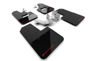 Rally Armor 21-25 Ford Bronco (Plstc Bmpr + RB - NO Rptr/Sprt) Blk Mud Flap w/Red Logo