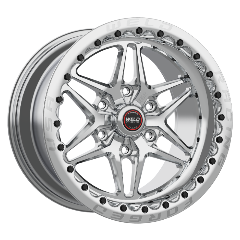 Weld S81 HD Beadlock 17x11/6x127/7.4 BS/3.18 HB-Polished Center-Polished Shell-Polished SBL Wheel