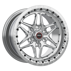 Weld S81 HD Beadlock 17x10/5x135/5.7 BS/3.54 HB-Polished Center-Polished Shell-Polished SBL Wheel