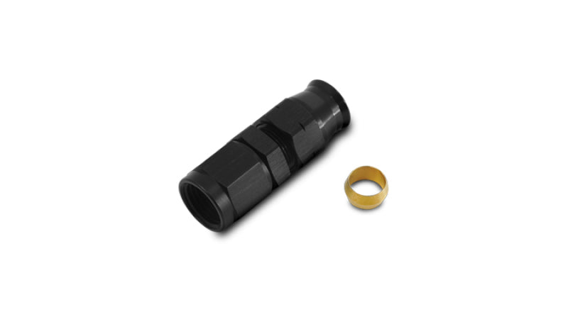 Vibrant -6AN Female to 3/8in Tube Adapter Fitting (w/ Brass Olive Insert)