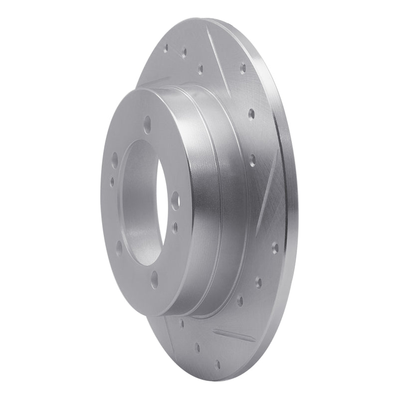 R1 90-94 Eagle TALON Rear Right Drilled & Slotted Silver Brake Rotor