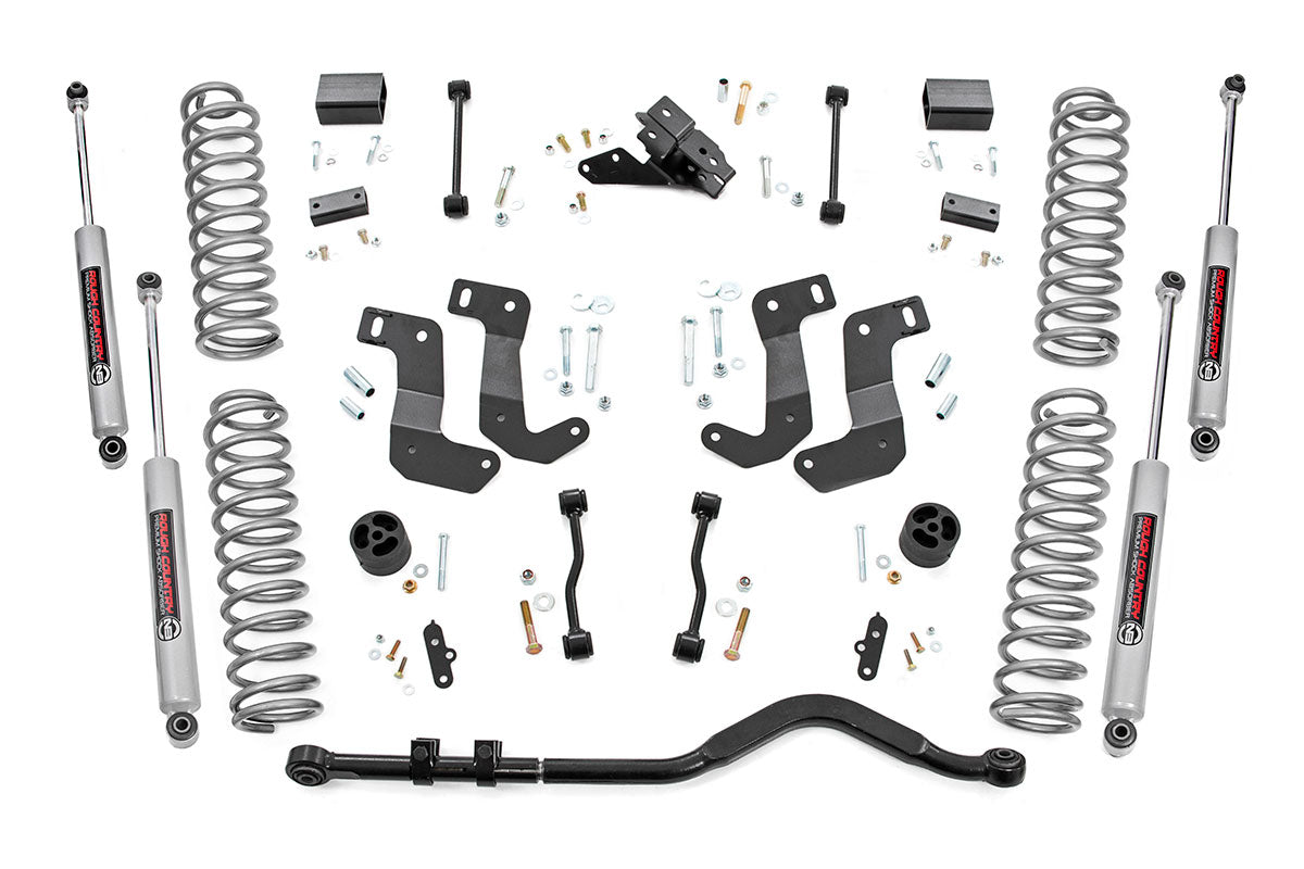 Rough Country 3.5 Inch Lift Kit C/A Drop | 4-Door | EcoDiesel | Jeep Wrangler Unlimited (20-23)