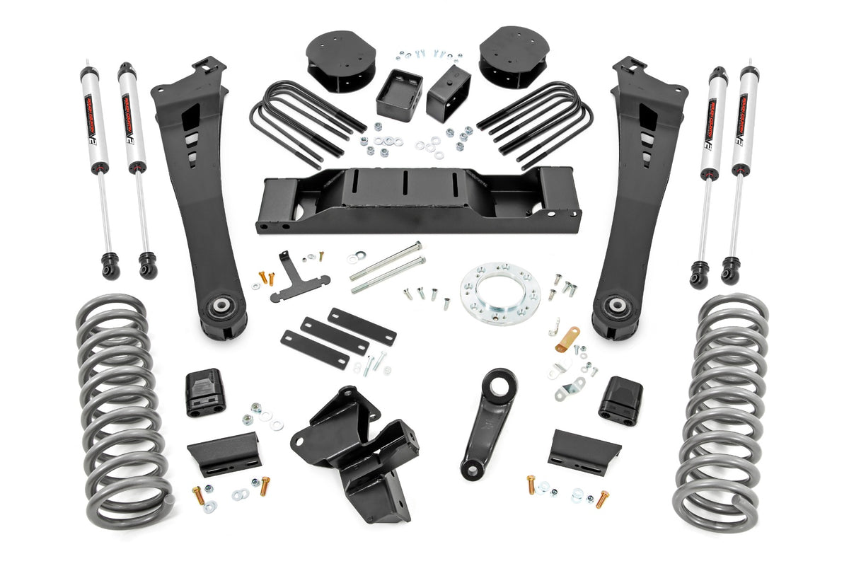 Rough Country 5 Inch Lift Kit AISIN | OE Rear Air | Ram 3500 4WD (2019-2024)