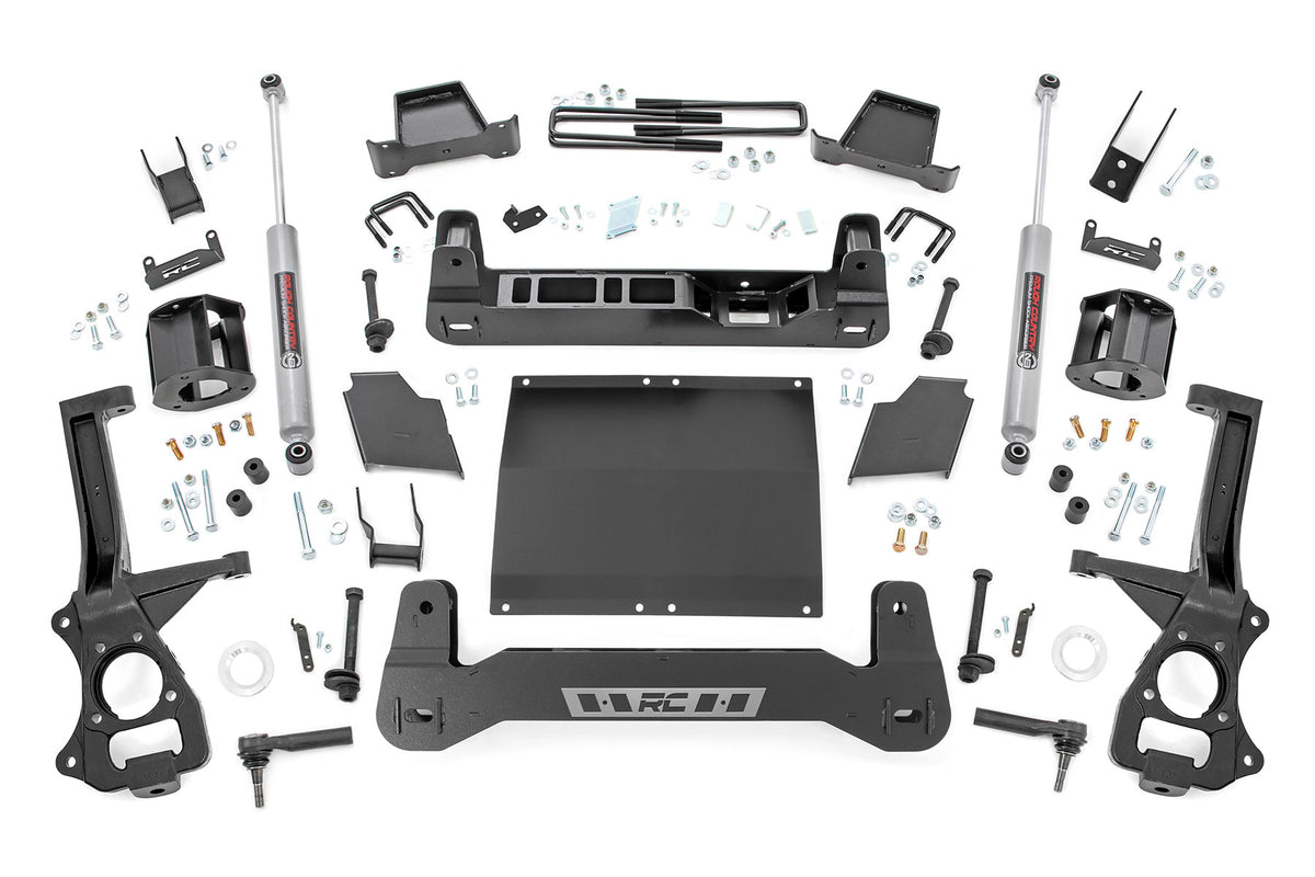 Rough Country 4 Inch Lift Kit AT4/Trailboss | Chevy/GMC 1500 2WD/4WD (19-24)/Silverado 1500 (19-24)
