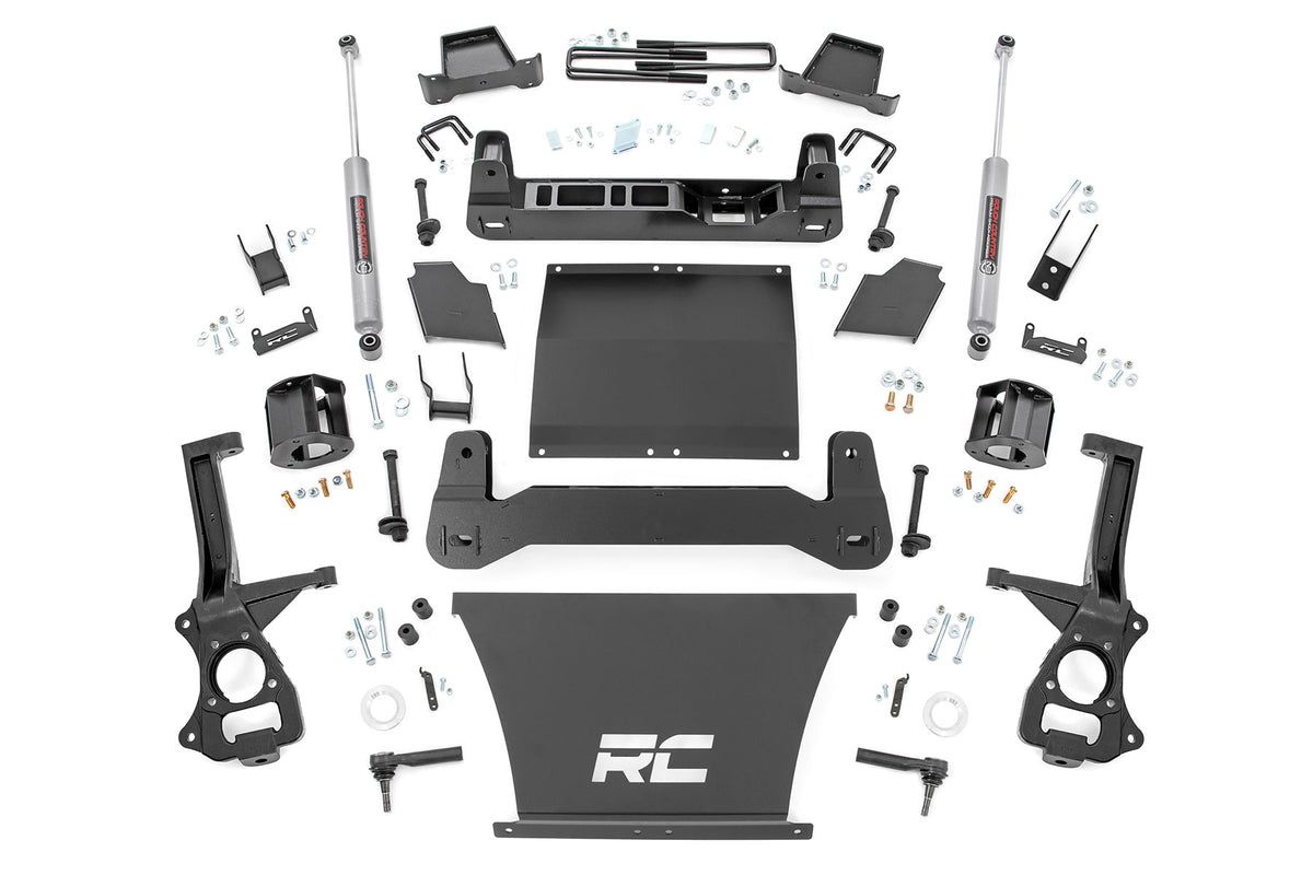 Rough Country 4 Inch Lift Kit AT4/Trailboss | Chevy/GMC 1500 2WD/4WD (19-24)/Silverado 1500 (19-24)