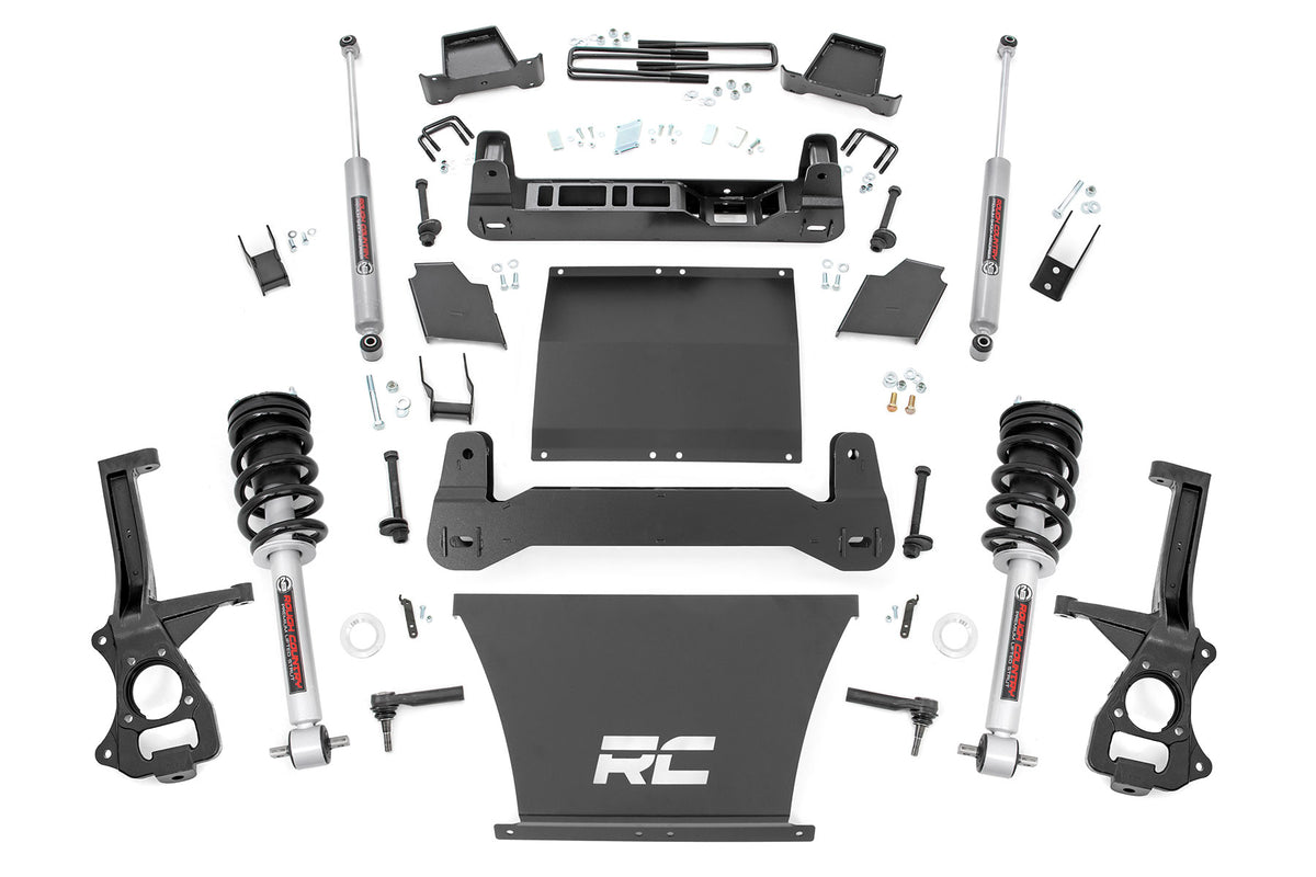 Rough Country 4 Inch Lift Kit AT4/Trailboss | Chevy/GMC 1500 2WD/4WD (19-24)/Silverado 1500 (19-24)