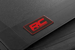 Rough Country Hard Tri-Fold Flip Up Bed Cover | Chevy/GMC Sierra 1500 (19-26)/Silverado 1500 (19-26)
