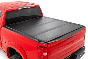 Rough Country Hard Tri-Fold Flip Up Bed Cover | Chevy/GMC Sierra 1500 (19-26)/Silverado 1500 (19-26)