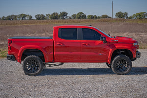 Rough Country Hard Tri-Fold Flip Up Bed Cover | Chevy/GMC Sierra 1500 (19-26)/Silverado 1500 (19-26)