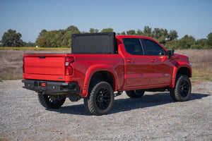 Rough Country Hard Tri-Fold Flip Up Bed Cover | Chevy/GMC Sierra 1500 (19-26)/Silverado 1500 (19-26)
