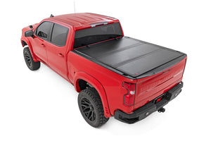Rough Country Hard Tri-Fold Flip Up Bed Cover | Chevy/GMC Sierra 1500 (19-26)/Silverado 1500 (19-26)