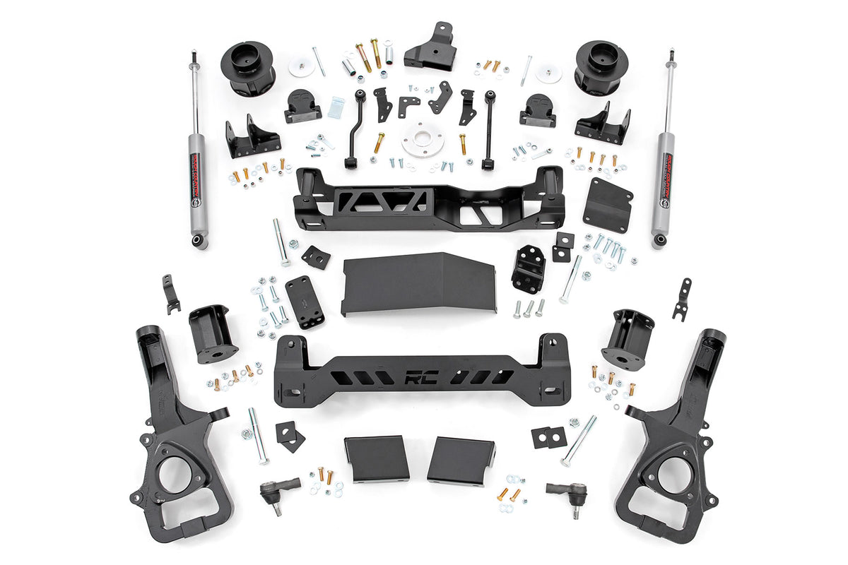 Rough Country 5 Inch Lift Kit Air Ride | Ram 1500 4WD (2019-2024)