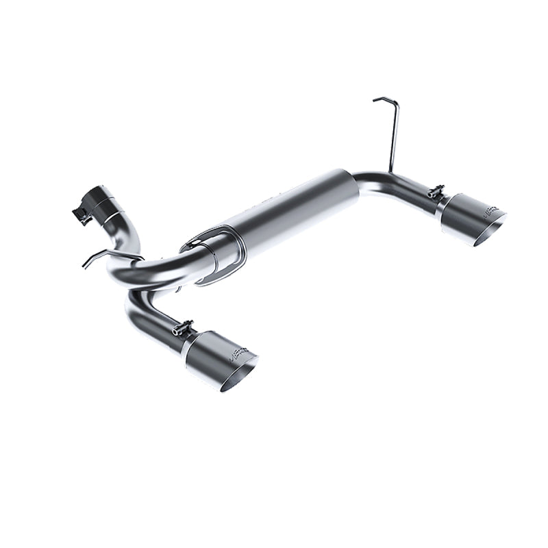 MBRP 07-14 Jeep Wrangler/Rubicon 3.6L/3.8L V6 Axle-Back Dual Rear Exit T409 Performance Exhaust Sys