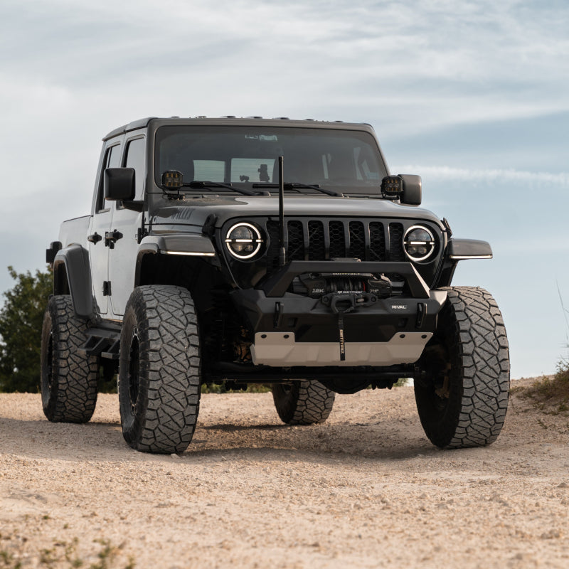 Rival 2007-2026 Jeep Wrangler 2020-2026 Jeep Gladiator Front Aluminum Bumper