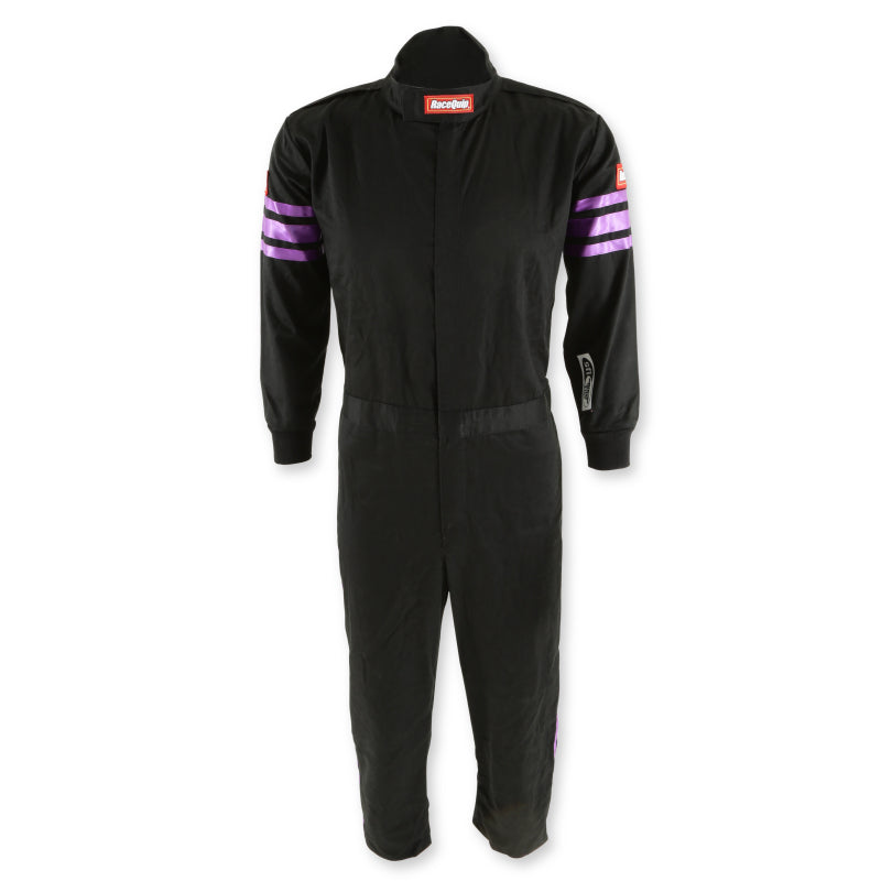 RaceQuip Purple Trim SFI-1 JR. Suit - Kids XL