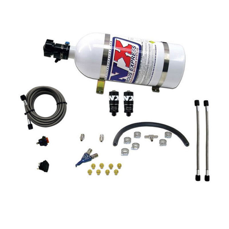 Nitrous Express Hitman EFI Single Nozzle Piranha Nitrous Kit (35-75HP) w/Composite Bottle