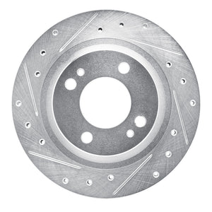 R1 16-25 Dodge Attitude (Mexico) Front Left Drilled & Slotted Silver Brake Rotor