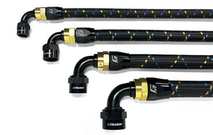 GReddy AN12 90 DEGREE HOSE END SWIVEL BLACK/GOLD ANODIZED