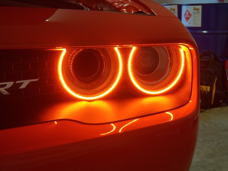 Oracle Dodge Challenger 15-21 LED Waterproof Halo Kit - ColorSHIFT w/ 2.0 Controller