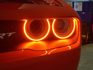 Oracle Dodge Challenger 15-21 LED Waterproof Halo Kit - ColorSHIFT w/o Controller