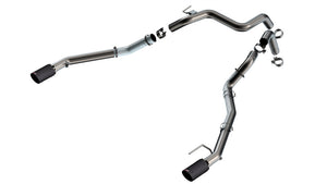 Borla 24-25 Ford Ranger Raptor 2.75in Tail Pipe Kit 4in Tip - Carbon Fiber Black Anodized