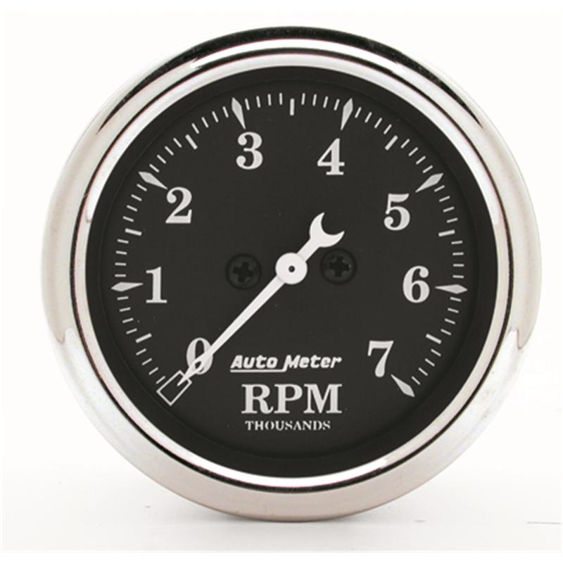 Auto Meter Gauge Tachometer 5in 8k RPM In-Dash Old Tyme Black