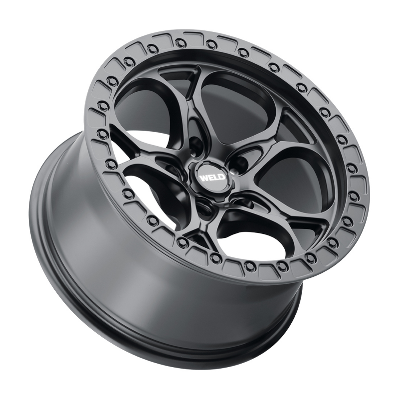Weld Ledge 20x12 / 5x127 / 4.75 BS / 71.5 HB - Satin Black - Non-BL Wheel