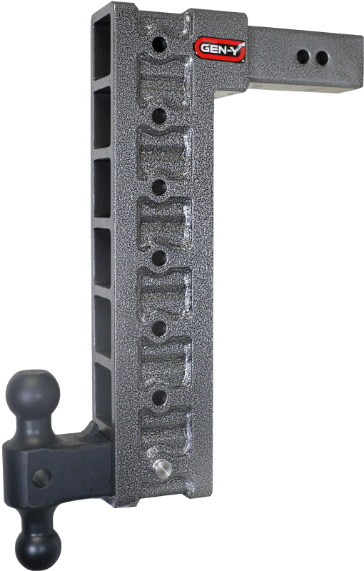 Gen-Y Mega Duty 2.5in Shank 18in Drop 3K TW 21K Hitch w/GH-061 Dual-Ball/GH-0101 Stabilizer Kit