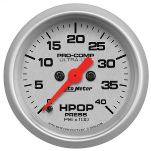 Autometer Ultra-Lite 2 1/16in Electrical 0-4000 PSI High Press Oil Pressure Gauge 94-07 Ford 7.3L