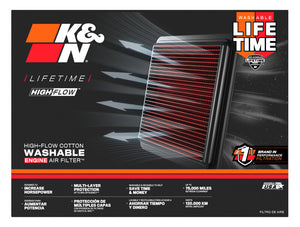 K&N Replacement Air Filter for 11-14 BMW M5/M6 4.4L V8 / 2015 M4/M3 3.0L I6  (2 per box)