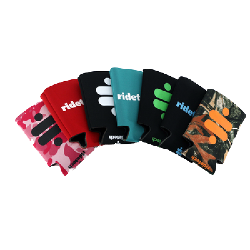 Ridetech Can Coozie - Black w/ White Logo